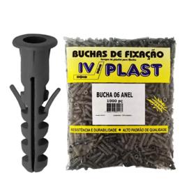 Bucha Sem Parafuso Com Aba Anel 6mm C/ 1000 Peças Ivplast