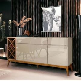 Buffet Aparador Passion com Adega Off White Cedro