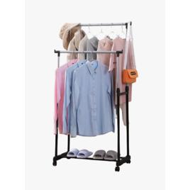 Cabideiro De Roupas Arara Com Sapateira Chão Regulável