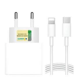 Carregador Turbo 25w Para Iphone 8 X Xr 11 12 13 14 Pro Max Branco