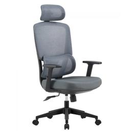 Cadeira de Escritório Dr. Office Work Pro, Ajustável, Mesh, Reclinável, Cinza