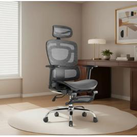 Cadeira De Escritório Ergonômica Mônaco Bt07 Encosto Ajustável Seis Posições Cor Preta Suporta 200kg