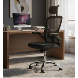 Cadeira Home Office De Escritório Ergonômica Ravena Apoio Lombar E Nuca