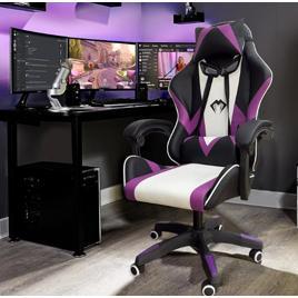 Cadeira Gamer Python Fly, Design Estilo Gamer, Tecido Respirável, Design Ergonômico (Roxo)