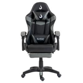 Cadeira Gamer Rise Mode X06, Ângulo Ajustável, Até 120Kg, Apoio Para os Pés Retrátil, Preto