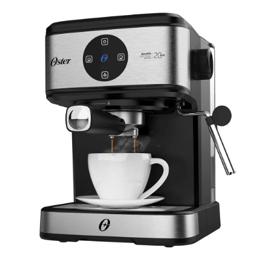 Cafeteira Expresso Double Digital Oster Cor Aço Escovado e Preto