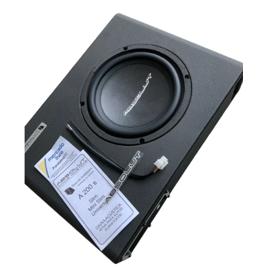 Caixa De Som Amplificada Automotiva Slim Sub 8 Polegadas Cor Preto