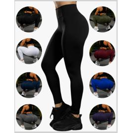 Calça de academia Legging Feminina Fitness Academia Grossa Cintura Alta