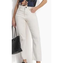 Calça Em Jeans Off White Quintess
