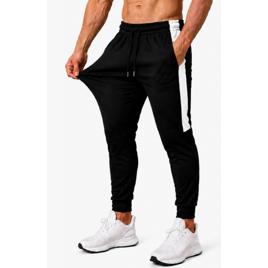 Calça Esportiva Masculina DryFit Poliéster Com Faixa Lateral
