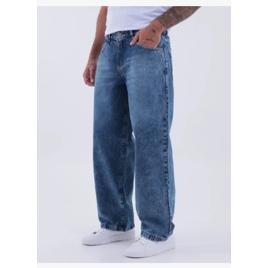 Calça Jeans Masculina Larga Baggy Grande Reta Balão Wide