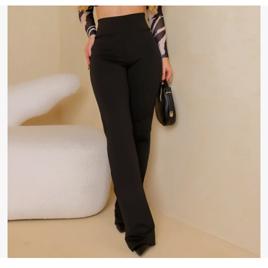 Calça Legging Flare Bailarina Leg Boca De Sino Cintura Alta