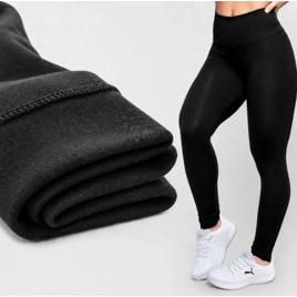 Calça Legging Térmica Forrada Flanelado Feminino Inverno