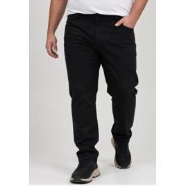 Calça Plus Size Masculina Jeans Com Elastano Lycra Slim Reta