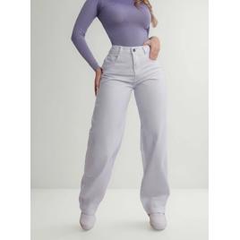 Calça Wide Leg Feminina Melhor Jeans Do Brasil Com Bolsos