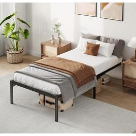Cama de Solteiro 88x188cm, Metal, Cabeceira, 300kg
