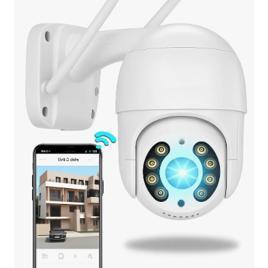 Câmera Ip A8 App Icsee Infravermelho Prova D'água Externa Wifi Hd 3 Cor Branco