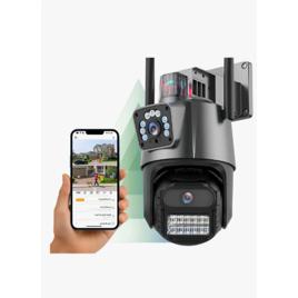 Câmera IP VLX P11 8MP 4K de Lente Dupla PTZ com Sirene e Wi-Fi