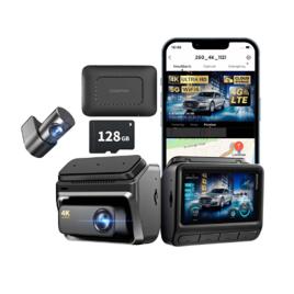 Câmera Veicular Ddpai Z60 4g Visualização Remota 4k App Adas Z60 4g+128gb