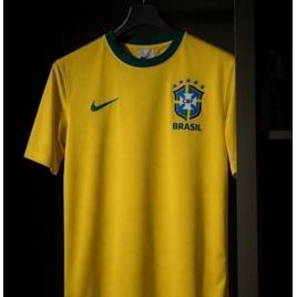 Camisa Brasil Nike I 2026/27 Fã Masculina - Amarelo+Verde