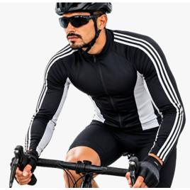 Camisa Ciclismo Manga Longa Bike Uv30+ Zíper Total Mtb
