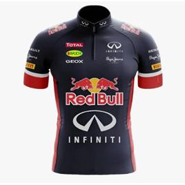 Camisa De Ciclismo Dryfit Red Bull Manga Curta
