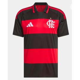 Camisa Flamengo I 26/27 s/n Torcedor Adidas Masculina - Vermelho+Preto