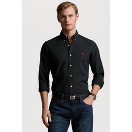 Camisa Masculina Ralph Lauren Custom Fit Preto