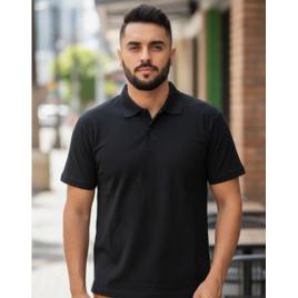Camisa Polo Dom Modas Masculina Piquet Slim Gola Social Lisa