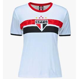 Camisa São Paulo Feminina Licenciada Branca Oficial