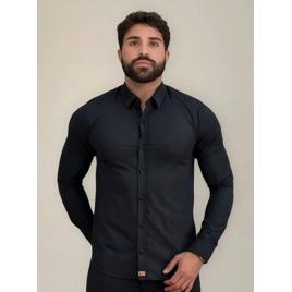 Camisa Social Preto Tecnológica Impermeável-paladho's