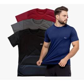 Camisa Time Fit Kit Com 4 Academia Treino Corrida Top