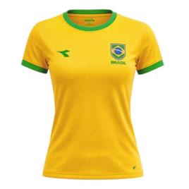 Camiseta do Brasil Diadora Campione Feminina M