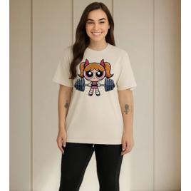 Camiseta Oversized Feminina Meninas Superpoderosas Algodão