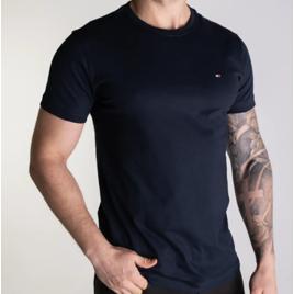 Camiseta Tommy Hilfiger Básica Azul Marinho