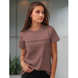 Camiseta Tshirt Feminina Religiosa Moda Católica Eis-me Aqui
