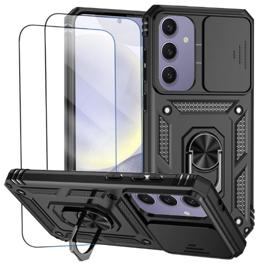 Capa Para Samsung Galaxy S25 E S24 Capinha Com 2 Peças De Protetor De Tela Temperado