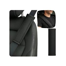 Capa Protetora Cinto Couro Almofada Carro Veículo Universal Preto