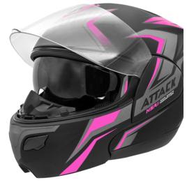 CAPACETE ESCAMOTEÁVEL PRO TORK ATTACK HSA ROSA TAM. 62