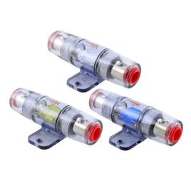 Cápsula Porta Fusível Som Automotivo 60/80/100 Amperes Kx3