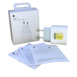Fonte Carregador 20w Original Apple 15 E 16 Turbo Usb-c Branco