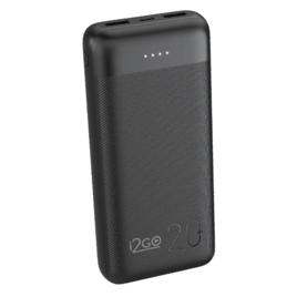 Carregador Portátil Power Bank i2GO 20.000 mah 12W Smart Charge Preto