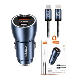 Carregador Super Turbo Veicular 60W Duas Portas, Carregamento Ultra Rápido USB 3.0