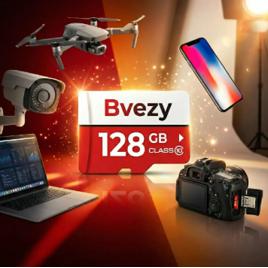 Cartão De Memória 128gb Para Câmeras De Segurança, Drones, Celulares, Notebooks, Wi-fi Micro Sd Classe 10 Ultra 100mb/s