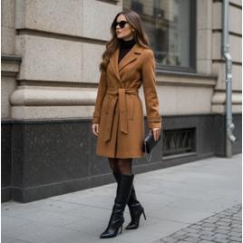 Casaco Sobretudo Feminino Trench Coat Moda Inverno Elegante