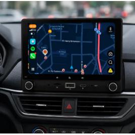 Central Multimídia Auto 7 Pol 1 Din Espelha Carplay Androidauto Preto