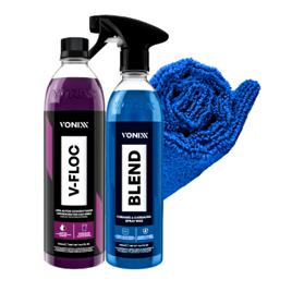 Cera Spray Vonixx Blend Carnaúba + Shampoo Automotivo V-Floc 500ml
