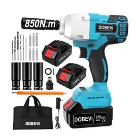 Chave De Impacto a Bateria 4.0ah Parafusadera Dobevi Cor Azul 850n.m