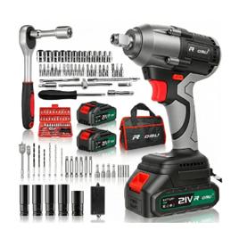Chave De Impacto Brushless Parafusadeira Furadeira 2 Bateria