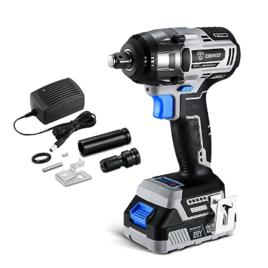 Chave De Impacto Deko Parafusadeira Brushless 1/2 Pol. A Bateria Cor Preto